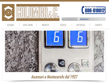 Tablet Screenshot of colomboascensori.it
